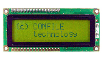 16 by 2 Serial/I2C LCD w/ SW Controlled Backlight (CLCD216-G)