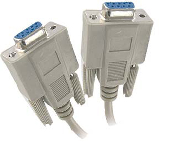 DB9 F-F Serial Straight Thru Cable Molded 6 ft