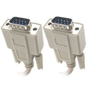 DB9 M-M Serial Straight Thru Cable Molded 6 ft