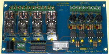 I/O Combo Board - 4 Relay o/ps, 4 optoisol. i/ps for Ether I/O 24 & USB I/O 24