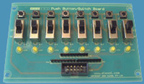 I/O Switch Board - 8 push-buttons/slide-switches/LEDs for Ether I/O 24 & USB I/O 24