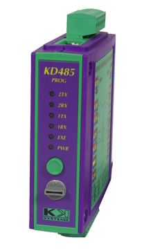 KD485 PROG 232/232  DINrail Programmable RS232 Isolator