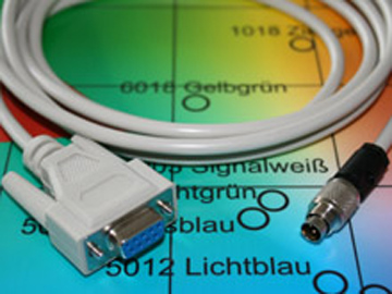 RS232 Cable, 2m, 4-way, Binder/SUB-D9