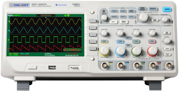 SDS1304CFL 300MHz 50GSa/s 4-Channel Oscilloscope
