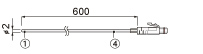 TR-5106 Shielded Temperature Sensor w/ 600 mm Cable
