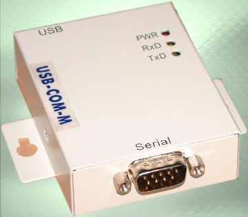 USB-COM-M - USB-to-Serial Adapter- Metal Enclosure for Industrial Applications