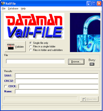 Dataman Vali-File 3.0 Validator