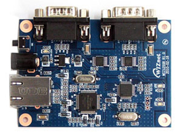 WIZ125SR Serial to Ethernet Board 2 x RS232 + RJ-45