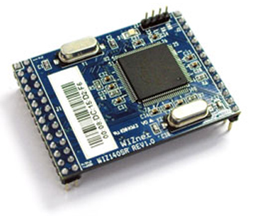 WIZ140SR Serial to Ethernet Board 4 x TTL + Xfmr