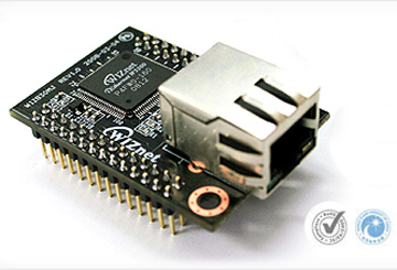 WIZ830MJ - W5300 Ethernet-MCUBus Module (RJ45) 2.54mm Pitch