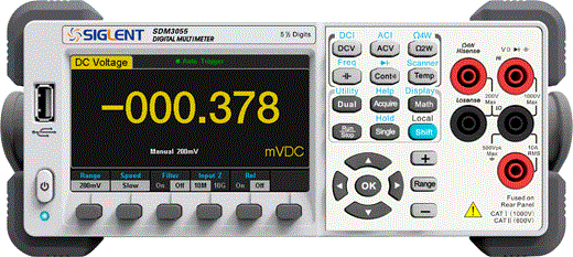 Siglent SDM3055 5 ½ Digit Dual-Display Digital Multimeter ($574.00